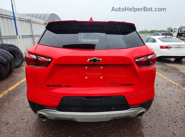 3GNKBHRS2LS688478 2020 CHEVROLET BLAZER Red Vista trasera