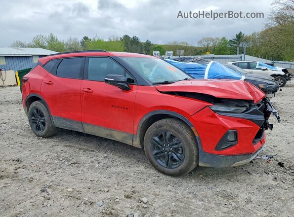 3GNKBHRS7MS545642 2021 CHEVROLET BLAZER Красный Передняя правая четверть