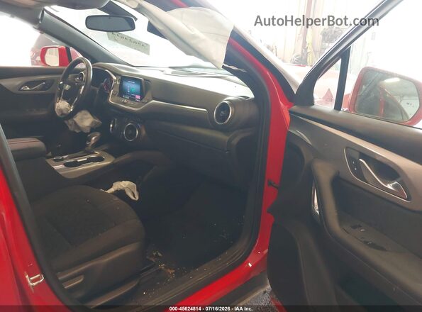 3GNKBHRS9LS623367 2020 CHEVROLET BLAZER Red Widok wnętrza z przodu