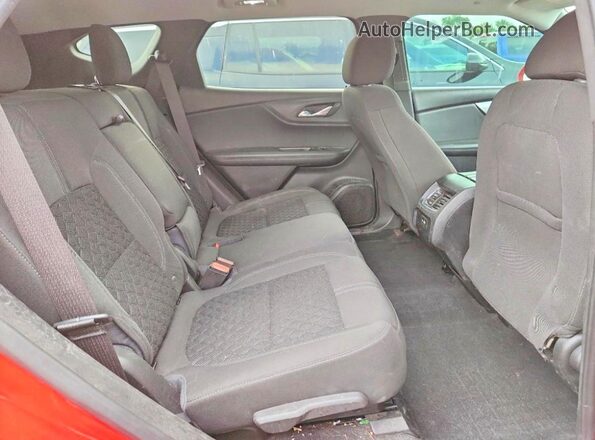 3GNKBHRS9LS670916 2020 CHEVROLET BLAZER Red Vista interior trasera