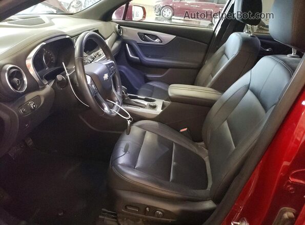 3GNKBHRSXKS670762 2019 CHEVROLET BLAZER Red წინა სალონის ხედი