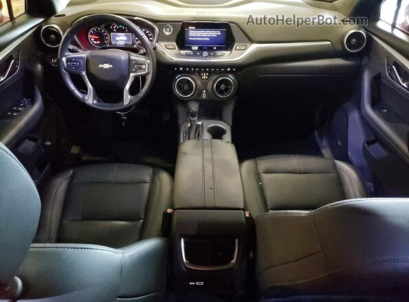 3GNKBHRSXKS670762 2019 CHEVROLET BLAZER Red წინა პანელის ხედი
