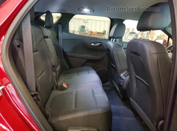 3GNKBHRSXKS670762 2019 CHEVROLET BLAZER Red უკანა სალონის ხედი