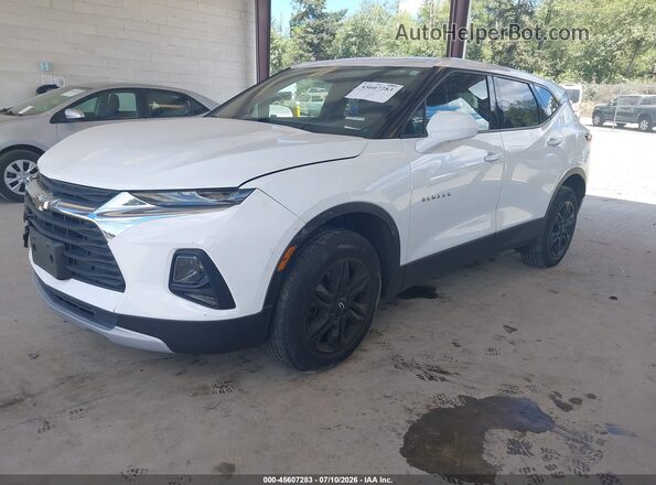 3GNKBHRSXLS574633 2020 CHEVROLET BLAZER White Vista tres cuartos delantera izquierda