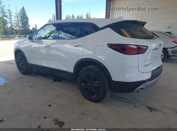 3GNKBHRSXLS574633 2020 CHEVROLET BLAZER White Trasero izquierdo