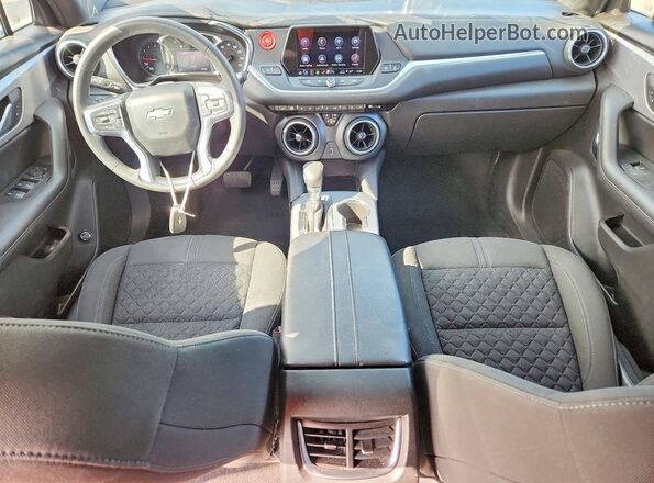 3GNKBHRSXMS573418 2021 CHEVROLET BLAZER Gray წინა პანელის ხედი