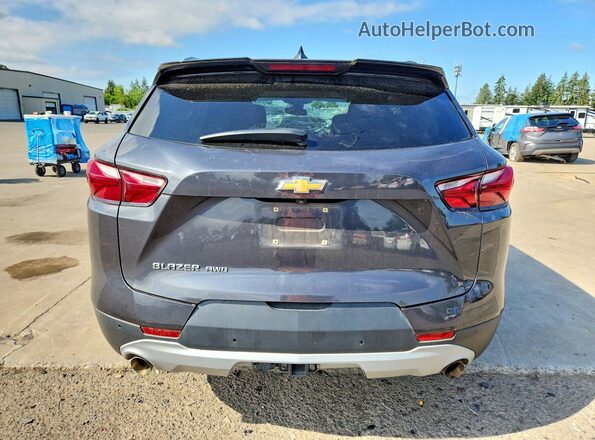 3GNKBHRSXMS573418 2021 CHEVROLET BLAZER Gray უკანა ხედი