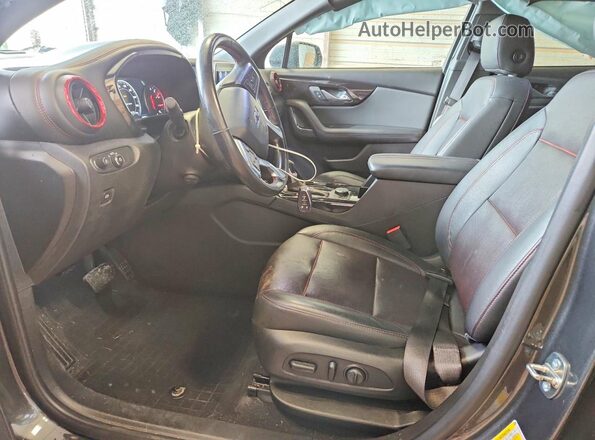 3GNKBJRS3KS682324 2019 CHEVROLET BLAZER Charcoal Front interior view