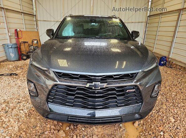 3GNKBJRS3KS682324 2019 CHEVROLET BLAZER Charcoal Front view