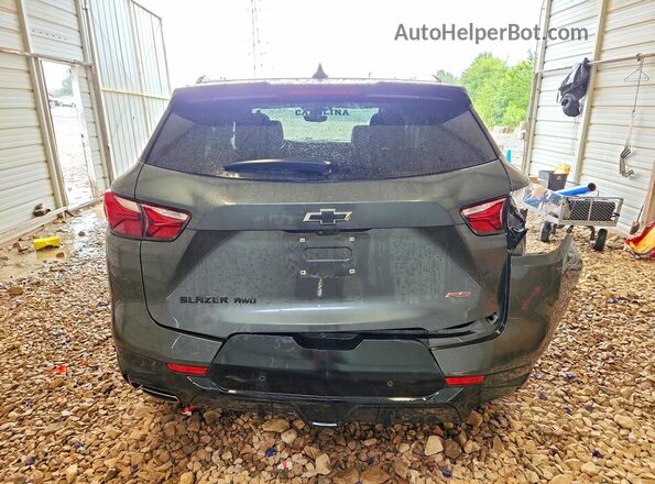 3GNKBJRS3KS682324 2019 CHEVROLET BLAZER Charcoal Rear view