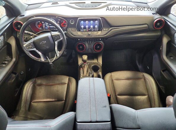 3GNKBJRS3KS682324 2019 CHEVROLET BLAZER Charcoal Dashboard view