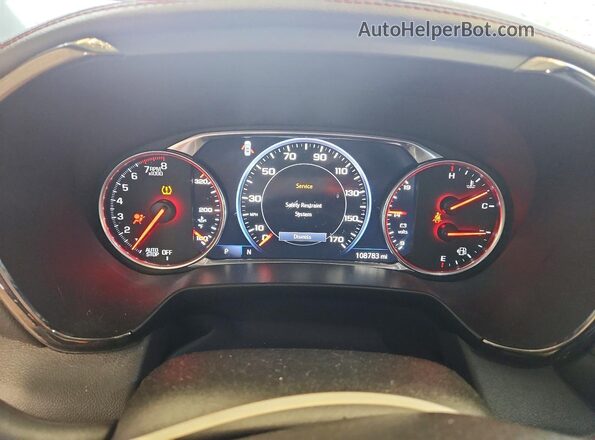 3GNKBJRS3KS682324 2019 CHEVROLET BLAZER Charcoal Instrument cluster view