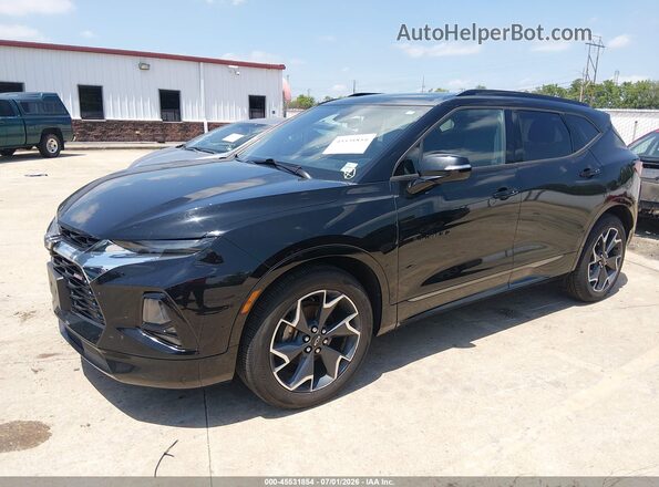 3GNKBJRS4KS664690 2019 CHEVROLET BLAZER Black Przód lewy