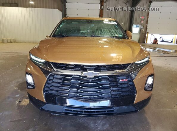 3GNKBJRS5KS573850 2019 CHEVROLET BLAZER Gold Widok z przodu