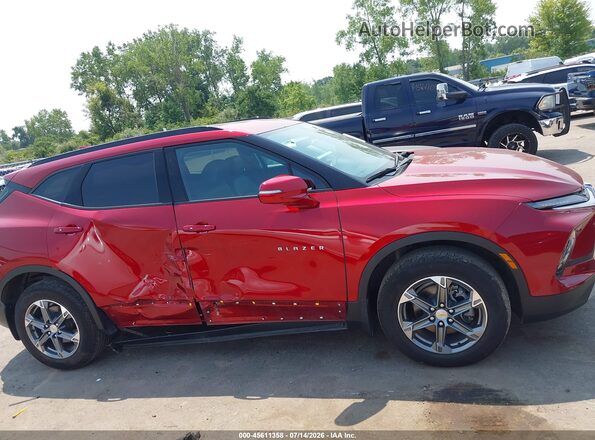 3GNKBJRS5RS131712 2024 CHEVROLET BLAZER Red Панорамний вид салону 360°