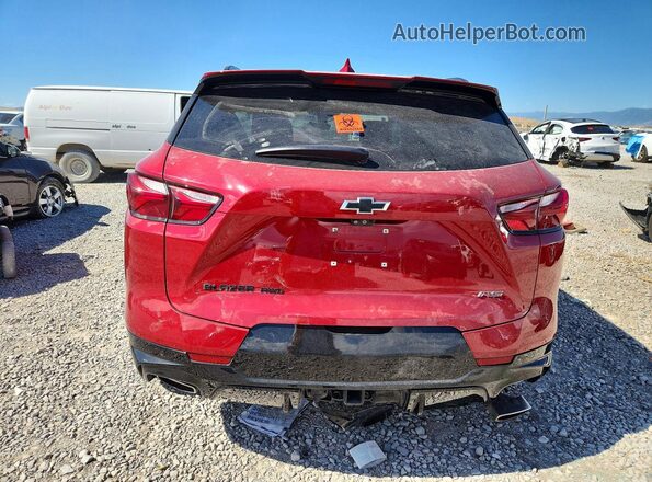 3GNKBJRS6KS646949 2019 CHEVROLET BLAZER Красный Вид сзади