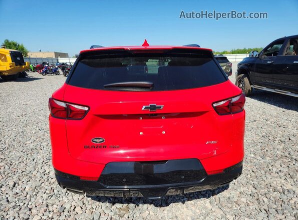 3GNKBJRS6KS688764 2019 CHEVROLET BLAZER Red Rear view