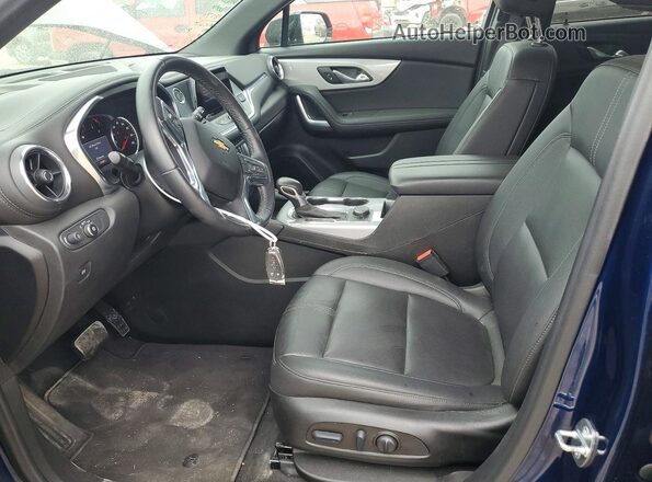 3GNKBJRS6NS224264 2022 CHEVROLET BLAZER Blue წინა სალონის ხედი