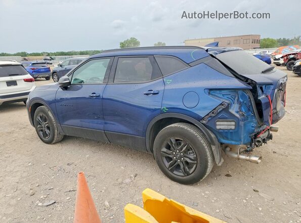 3GNKBJRS6NS224264 2022 CHEVROLET BLAZER Blue უკანა მარცხენა