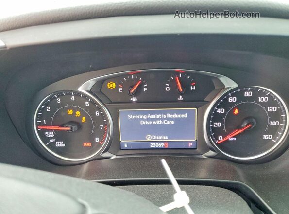 3GNKBJRS6NS224264 2022 CHEVROLET BLAZER Blue ხელსაწყოთა პანელის ხედი