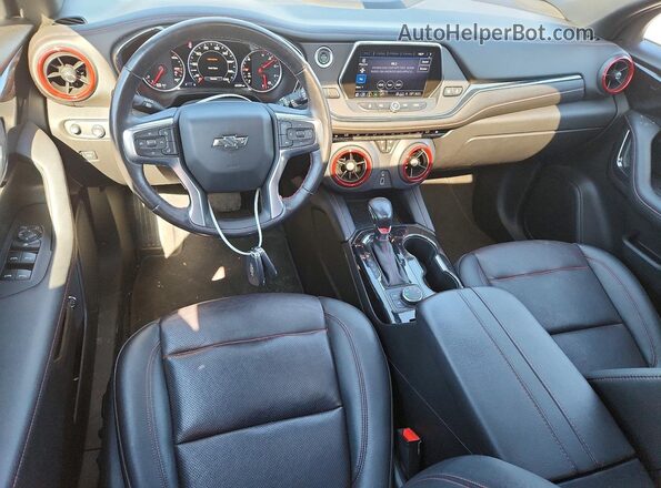 3GNKBKRS0MS504041 2021 CHEVROLET BLAZER White წინა პანელის ხედი