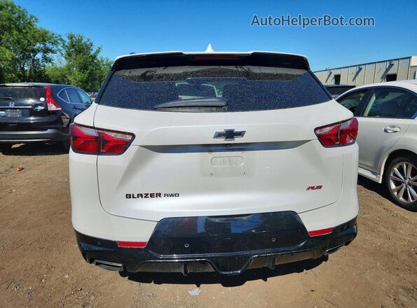 3GNKBKRS0MS504041 2021 CHEVROLET BLAZER White უკანა ხედი