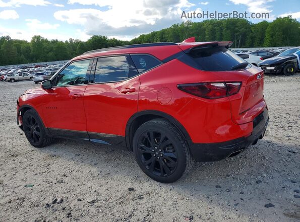 3GNKBKRS0MS579712 2021 CHEVROLET BLAZER Red Trasero izquierdo