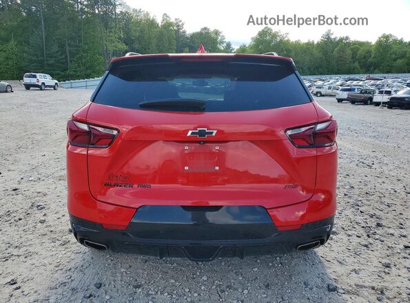 3GNKBKRS0MS579712 2021 CHEVROLET BLAZER Red Vista trasera
