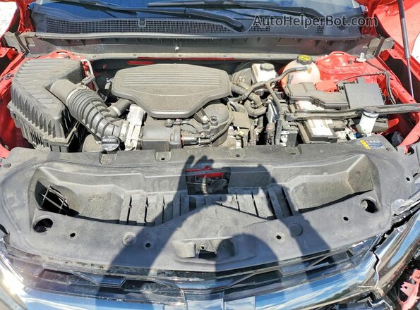 3GNKBKRS0MS579712 2021 CHEVROLET BLAZER Red Vista del compartimento del motor