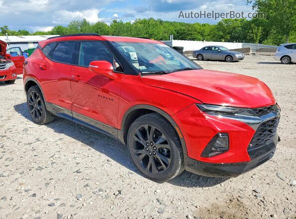 3GNKBKRS0MS579712 2021 CHEVROLET BLAZER Red Delantero derecho