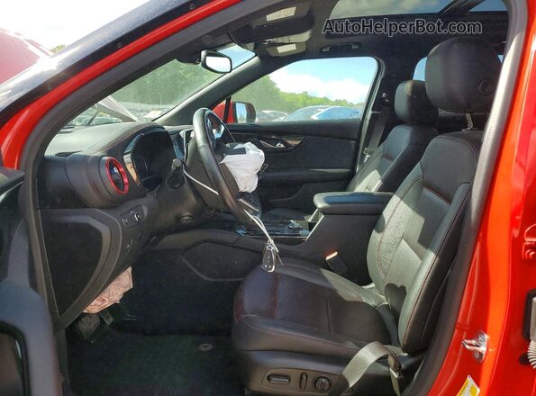 3GNKBKRS0MS579712 2021 CHEVROLET BLAZER Red Vista interior delantera
