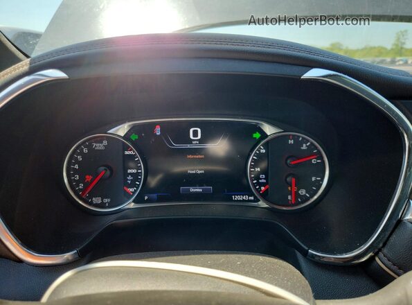 3GNKBKRS2KS641348 2019 CHEVROLET BLAZER Gray Instrument cluster view
