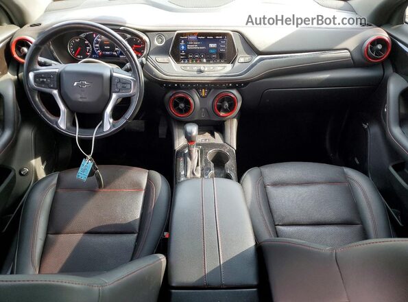 3GNKBKRS2MS529846 2021 CHEVROLET BLAZER Gray Առջևի վահանակի տեսք