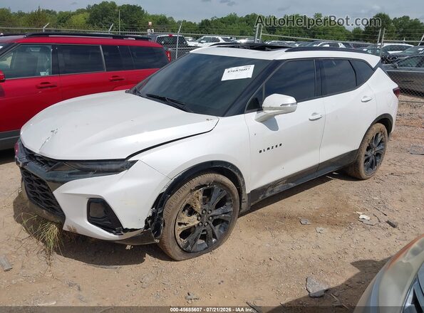 3GNKBKRS3MS502283 2021 CHEVROLET BLAZER Белый Передняя левая четверть