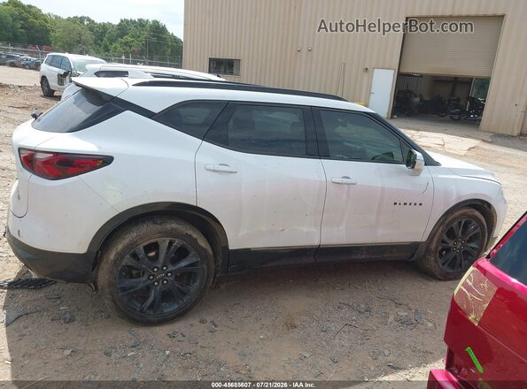 3GNKBKRS3MS502283 2021 CHEVROLET BLAZER Белый Вид задней части салона