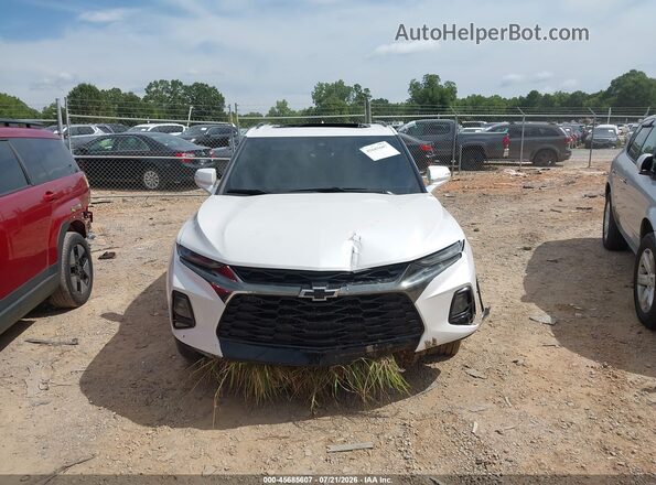 3GNKBKRS3MS502283 2021 CHEVROLET BLAZER Белый Вид щитка приборов