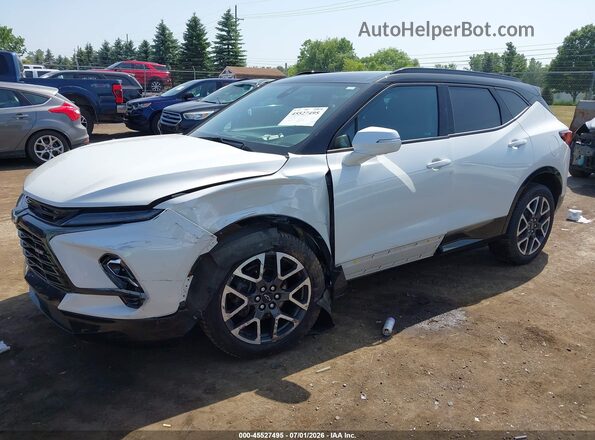 3GNKBKRS3PS126267 2023 CHEVROLET BLAZER White Передня ліва чверть