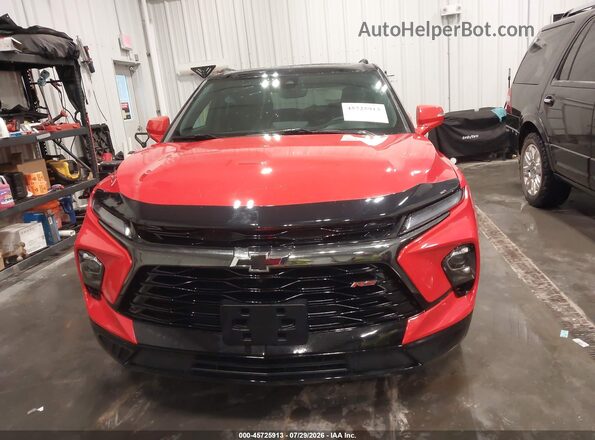 3GNKBKRS3TS139711 2026 CHEVROLET BLAZER Red Instrument cluster view