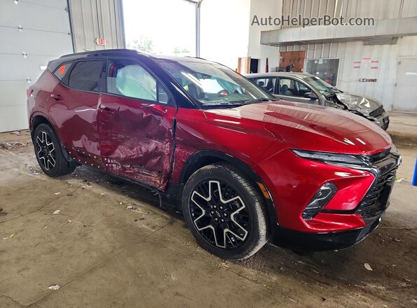 3GNKBKRS4PS153610 2023 CHEVROLET BLAZER Красный Передняя правая четверть
