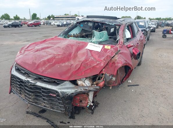 3GNKBKRS5NS143357 2022 CHEVROLET BLAZER Red Vista tres cuartos delantera izquierda