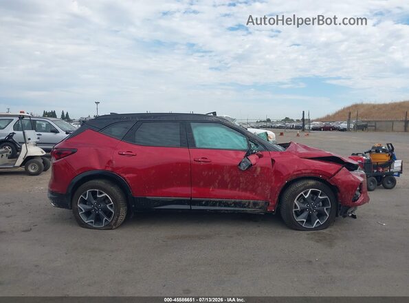 3GNKBKRS5NS143357 2022 CHEVROLET BLAZER Red Vista interior trasera