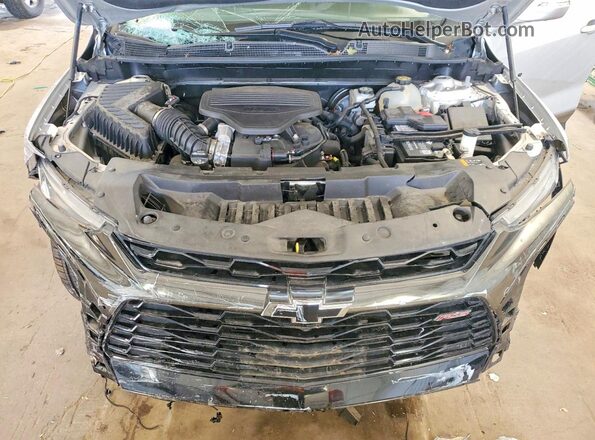 3GNKBKRS6MS506117 2021 CHEVROLET BLAZER Silver Widok wnętrza z tyłu