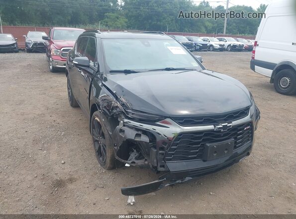3GNKBKRS6MS532409 2021 CHEVROLET BLAZER Black Front view