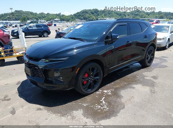 3GNKBKRS6MS587362 2021 CHEVROLET BLAZER Черный Передняя левая четверть