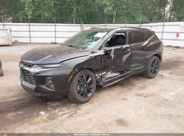 3GNKBKRS6NS176531 2022 CHEVROLET BLAZER Black Передня ліва чверть
