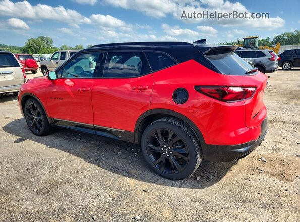 3GNKBKRS6NS230068 2022 CHEVROLET BLAZER Red Trasero izquierdo