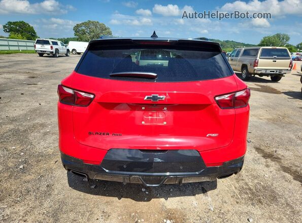 3GNKBKRS6NS230068 2022 CHEVROLET BLAZER Red Vista trasera