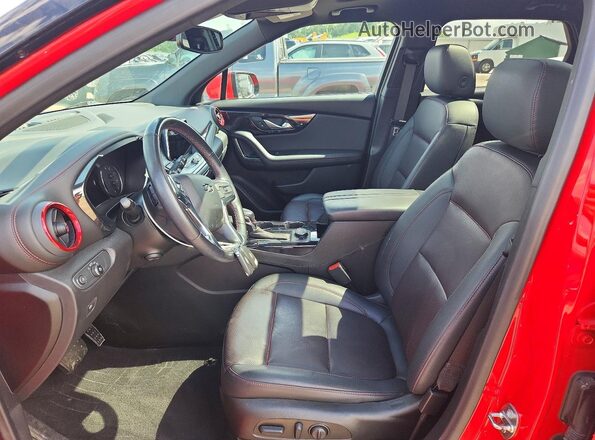 3GNKBKRS6NS230068 2022 CHEVROLET BLAZER Red Vista interior delantera