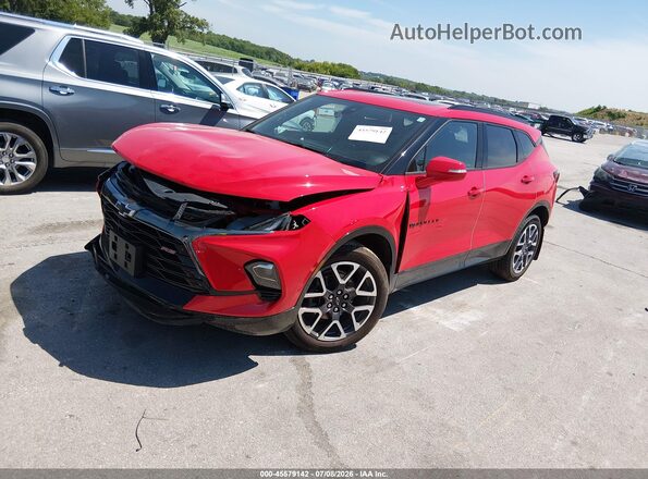 3GNKBKRS6RS267742 2024 CHEVROLET BLAZER Red Vista tres cuartos delantera izquierda