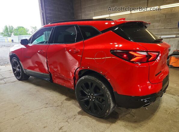 3GNKBKRS8MS524506 2021 CHEVROLET BLAZER Red Trasero izquierdo